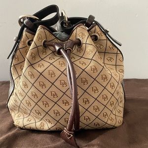 Vintage Dooney & Bourke Drawstring Bucket Handbag